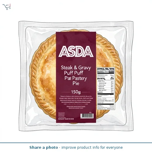 ASDA Steak & Gravy Puff Pastry Pie 150g