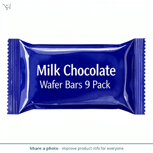 Milk Chocolate Wafer Bars 9 Pack