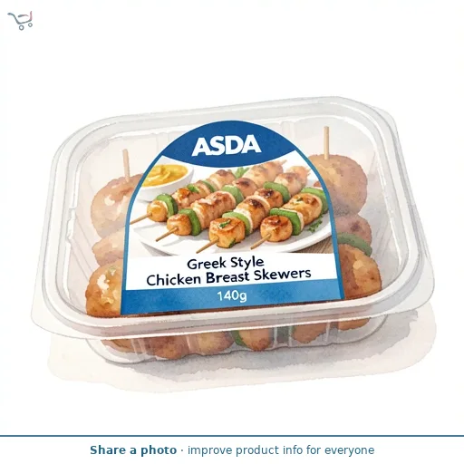 ASDA Greek Style Chicken Breast Skewers 140g