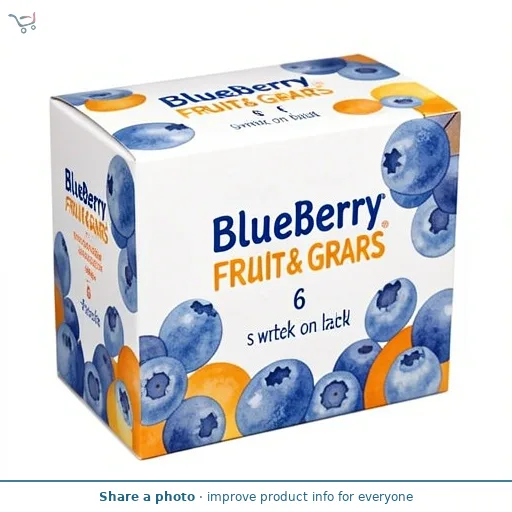 Blueberry Fruit & Grain Bars 6 Pack